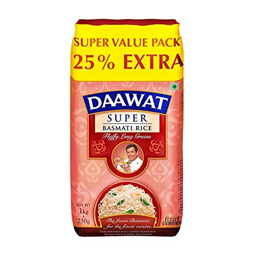 Rice Daawat Super Basmati 1kg+250gm